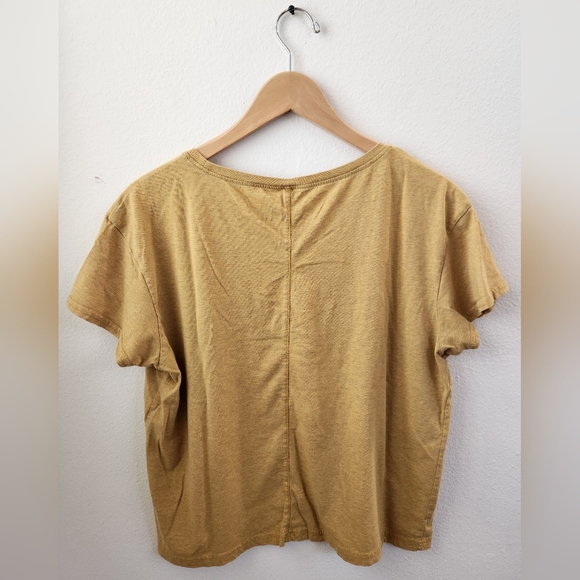 Prana Women's Tee Surround Yourslf Among The Trees Mustard Yellow Large - Picture 7 of 7